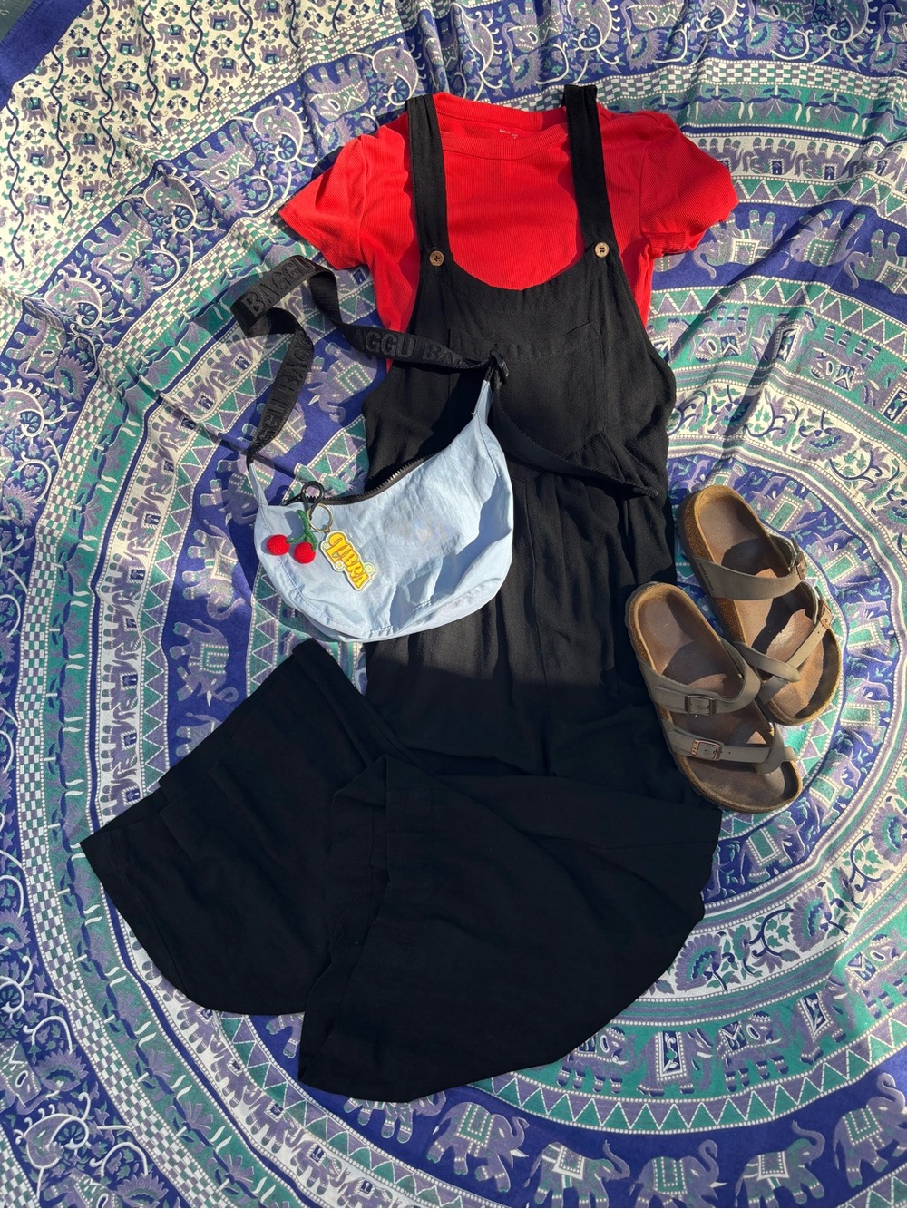 Linen Blend Wide Leg Jumpsuit
